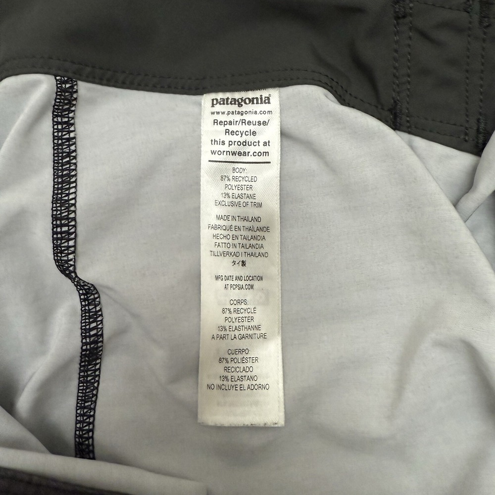 PATAGONIA Men Stretch Hydropeak Boardshorts 18" OLIVAS STRIPE BLACK OLBK Size 30 - Picture 5 of 13